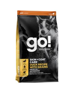 Go! Solutions Skin + Coat Care Duck with Grains Dog Food, 3.5lb