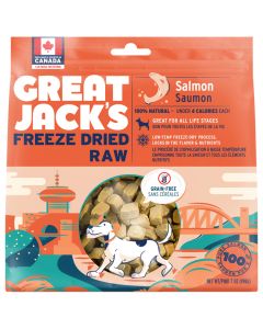 Great Jack's Freeze-Dried Raw Salmon Dog Treats [198g]