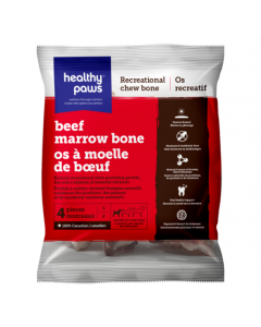Healthy Paws Beef Marrow Bones, Small, 4pk