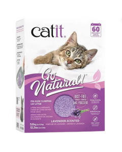 Catit Go Natural! Pea Husk Clumping Cat Litter Lavender [14L]