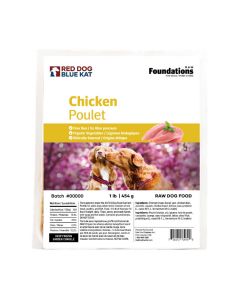 Red Dog Blue Kat Foundations Raw Chicken Dog Food [1lb]