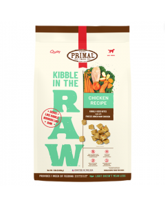 Primal Kibble in the Raw Chicken Dog Food, 1.5lb