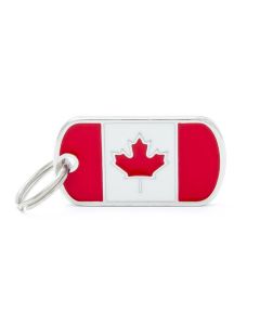 My Family FLAGS Canada Pet ID Tag