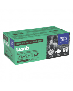 Healthy Paws Complete Dinner Lamb Dog Food, 12x100g