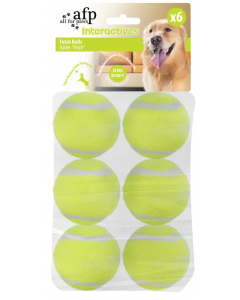 All For Paws Interactives Hyper Fetch (Mini) Super Bounce Tennis Ball, 6pk