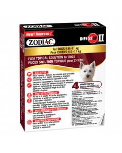 Zodiac Infestop Dogs Between 4.6-11kg
