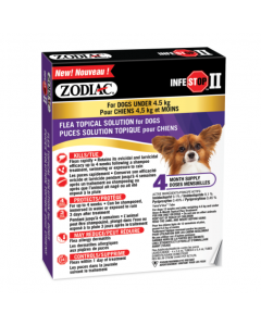 Zodiac Infestop Dogs Under 4.5kg
