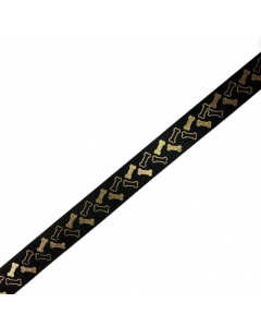 Fancy Finishes Ribbon, Itty Bitty Bones (Black)