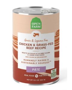 Open Farm Chicken & Grass-Fed Beef Dog Food, 354g