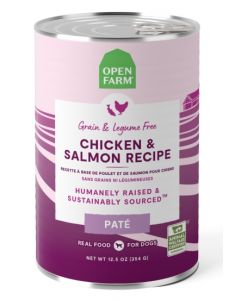 Open Farm Chicken & Salmon Dog Food, 354g