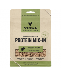 Vital Essentials Freeze-Dried Raw Rabbit Mini Nibs Protein Mix-In, 170g