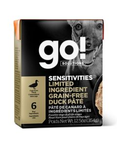 Go! Solutions Sensitivities Limited Ingredient Grain-Free Duck Pâté Dog Food [354g]