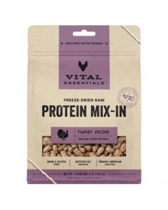 Vital Essentials Freeze-Dried Raw Turkey Mini Nibs Protein Mix-In, 170g