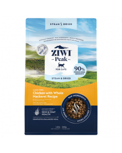 Ziwi Peak Steam-Dried Chicken with Whole Mackerel Cat Food, 1.8lb