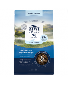 Ziwi Peak Steam-Dried Lamb with Green Vegetables Dog Food, 1.8lb