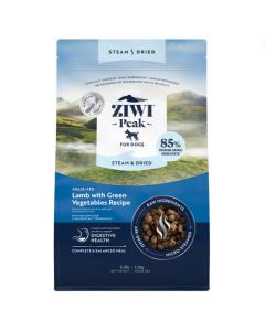 Ziwi Peak Steam-Dried Lamb with Green Vegetables Dog Food, 3.3lb