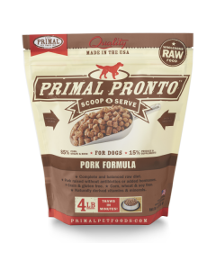 Primal Pronto Pork Formula Raw Dog Food [4lb]