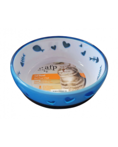 All For Paws Modern Cat Love Bowl, Blue