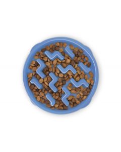 Outward Hound Fun Feeder Slo Bowl Blue [Large/Regular]