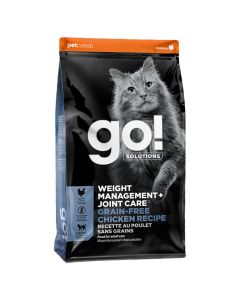 Go! Solutions Weight Management + Joint Care Grain-Free Chicken Recipe Cat Food, 3lb