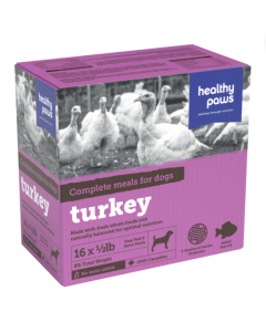 Healthy Paws Complete Dinner Turkey Dog Food, 8lb