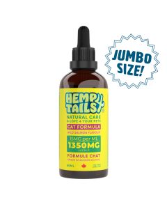 Hemp 4 Tails Hemp Seed Oil Cat Formula Wild Salmon Flavour, 90ml