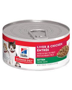 Science Diet Kitten Chicken & Liver (156g)*