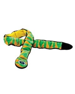 Outward Hound Invincibles Giant Snake Green, 12 Squeakers