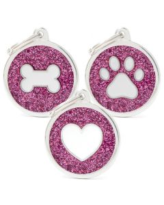 My Family SHINE Circle Design Pet ID Tags