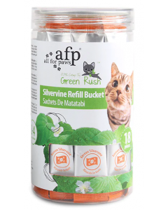 All For Paws Green Rush Silvervine Powder Refills, 18pk