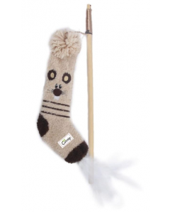 All For Paws Cat Sock Wand Mouse