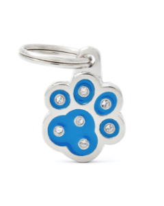 My Family STRASS Paw Pet ID Tag 