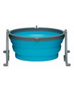 Loving Pets Bella Roma Travel Bowl Blue [Medium]