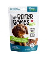 Zeus Better Bones Peanut Butter Flavour Chicken Wrapped Mini Bones [12 Pack]