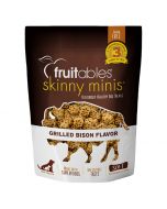 Fruitables Skinny Minis Grilled Bison Flavor Chewy Dog Treats, 141g