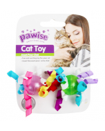 Pawise Ribbon Ball Cat Toy, 2pk