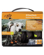 All For Paws Outdoor All Road Boots, Green, 4pk,  1.4" -XSmall