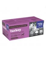 Healthy Paws Complete Dinner Turkey Dog Food, 12x100g