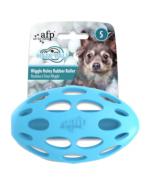 All For Paws Wiggle Holey Rubber Roller, 3.5x2.2" -Small