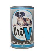 Tri-V Chunky Beef & Chicken (680g)