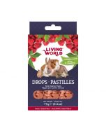 Living World Drops Raspberry Flavour [75g] 