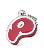 My Family FOOD Steak Pet ID Tag