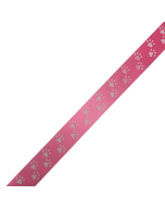 Fancy Finishes Ribbon, Paw Prints (Pink & White)