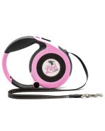 Leash Lock Retractable Leash Pink