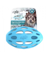 All For Paws Wiggle Holey Rubber Roller, 4.5x2.8" -Medium