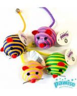 Pawise Rope Mouse Ball Cat Toy