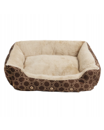 Pawise Square Dog Bed Coffee, 22x18 -Medium