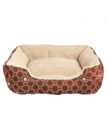 Pawise Square Dog Bed Wine, 22x18 -Medium