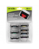 Andis Universal Stainless Steel Combs, 8-Piece Set