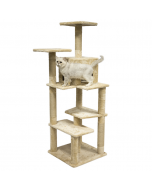 Pawise Cat Tree with Cave, 25.6x21.6x64" -XLarge